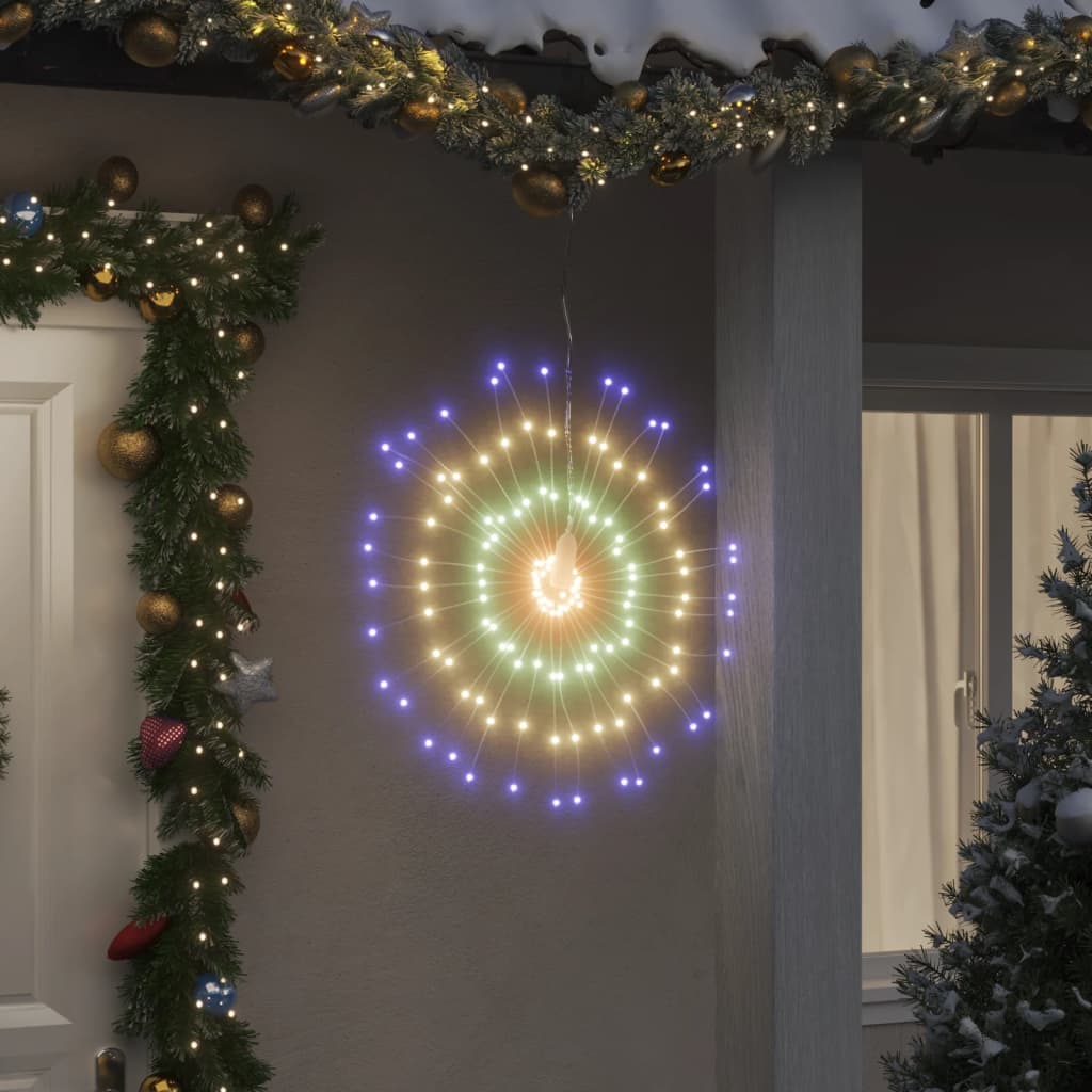Faune Christmas Starburst Lights 140 LEDs 4 pcs Multicolour 17cm