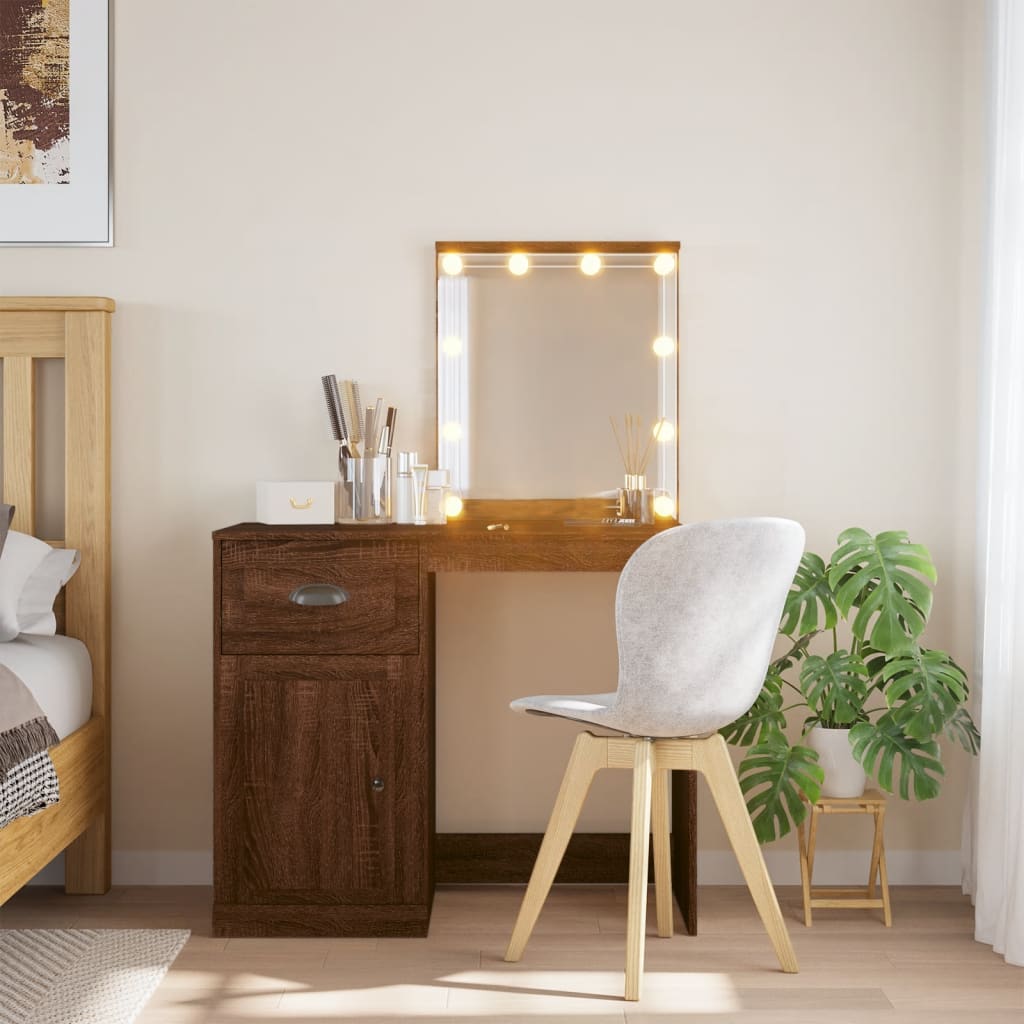 Dressing Table - KIWI Dresser Brown Oak 90cm