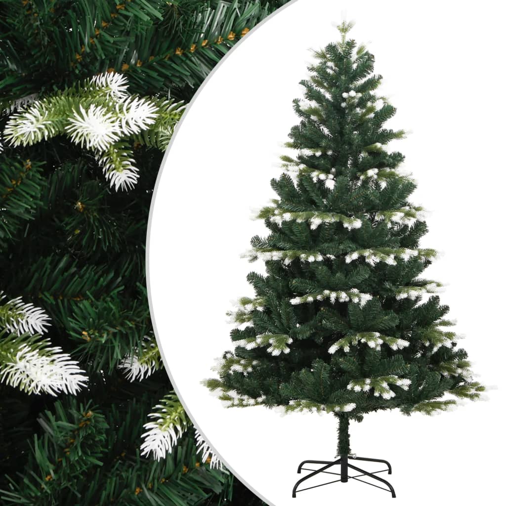 Fluer Flocked Snow Christmas Tree 210cm Hinged