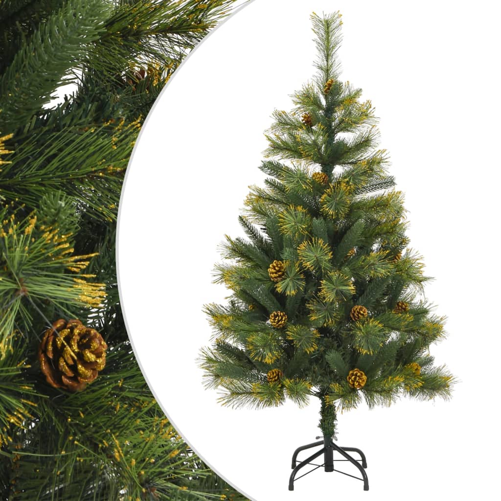 Fluer Artificial Hinged Christmas Tree Cones 120cm