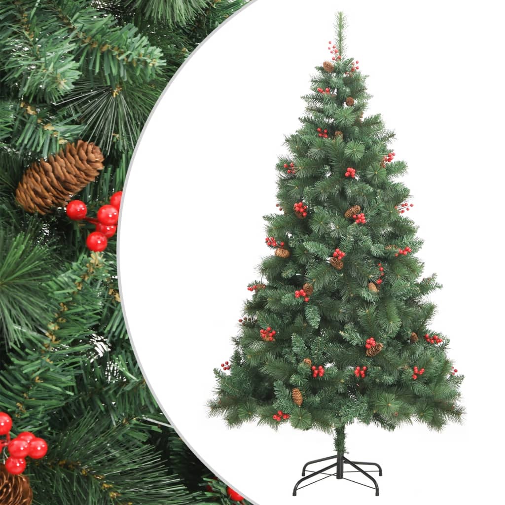 Fluer 210cm Hinged Tree with Cones and Berries