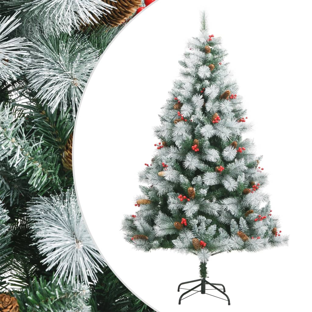 Fluer 240cm Hinged Tree with Berries and Cones