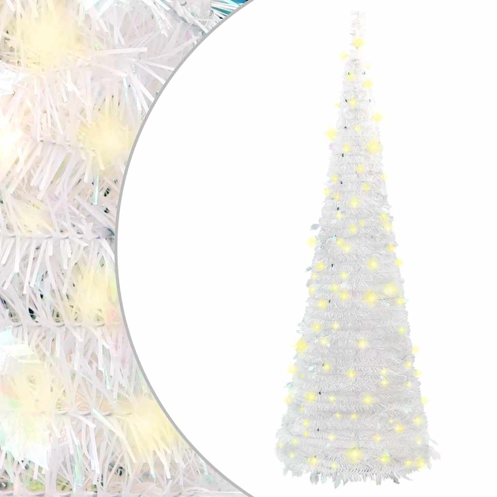 GLIMMERA Artificial Christmas Tree Pop-up 50 LEDs White 120 cm