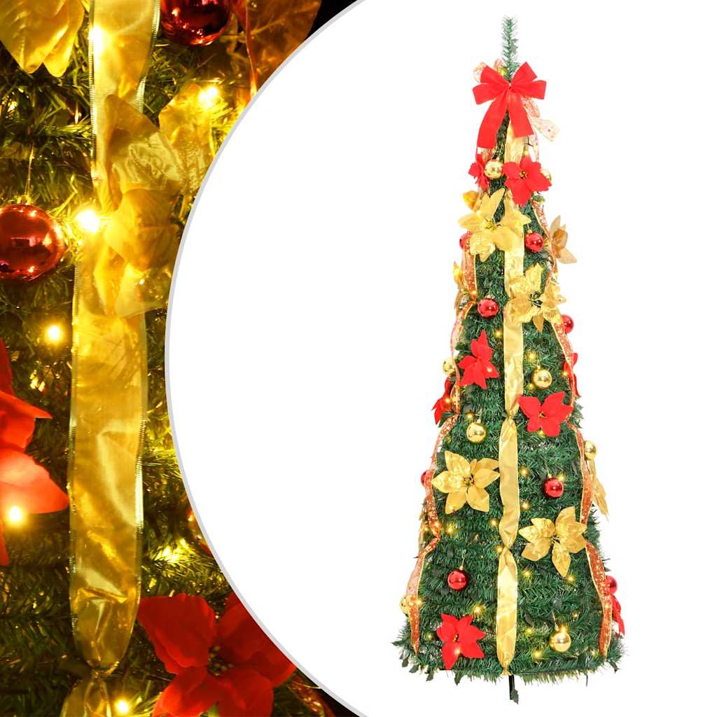 GLIMMERA Artificial Christmas Tree Pop-up 150 LEDs Green 180 cm