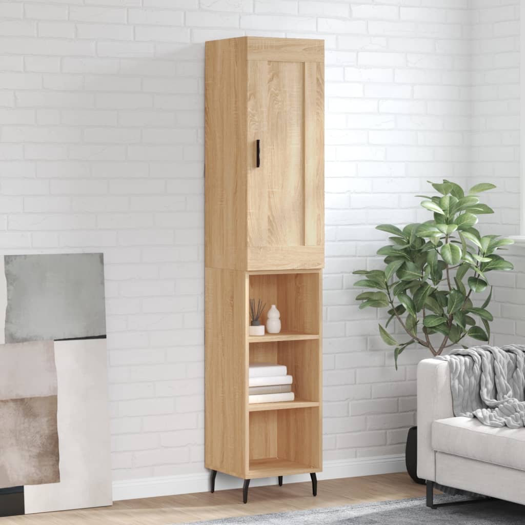 Highboard Sonoma Oak 34.5x34x180 cm Engineered Wood