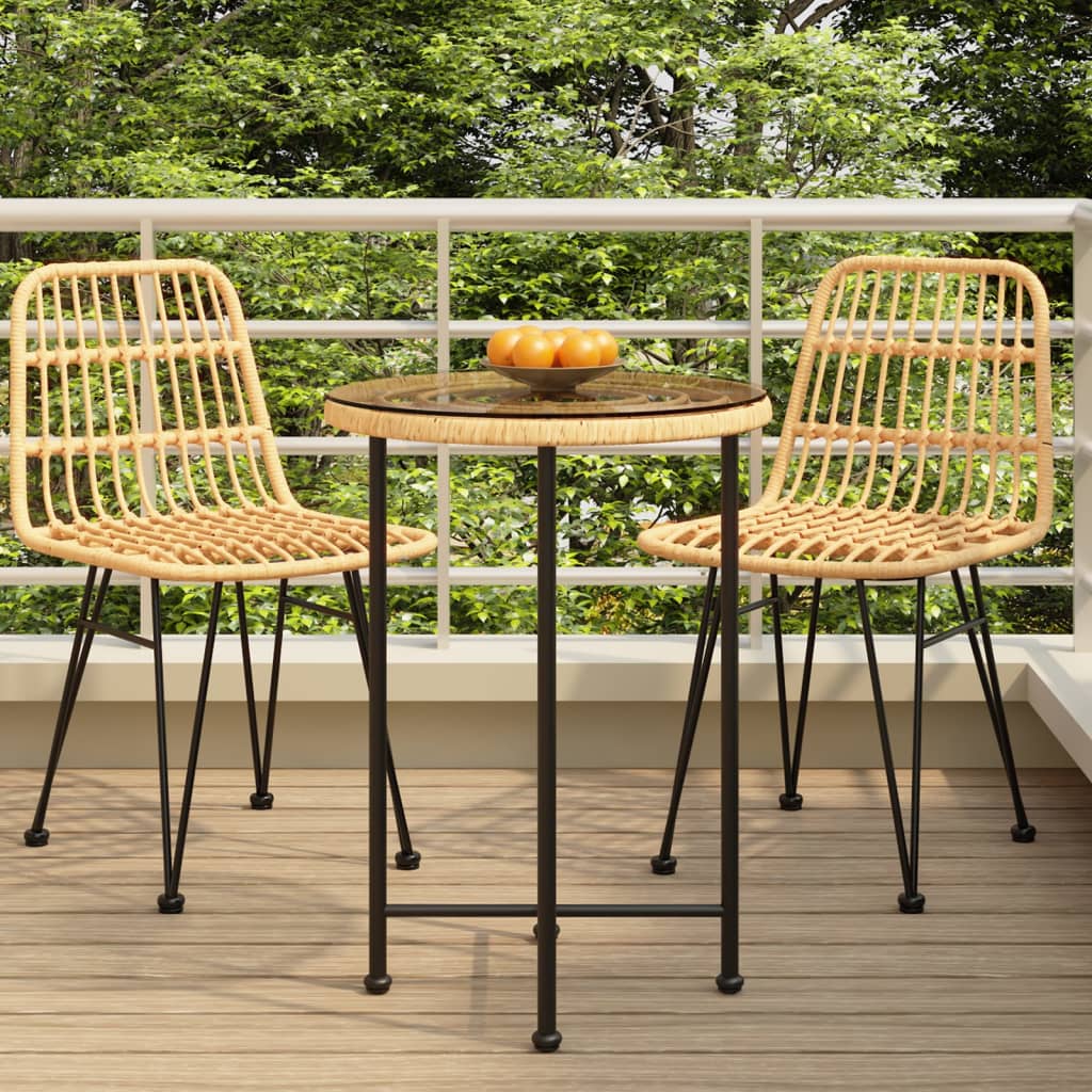 Dining Table Ã ̃55 cmÂ Tempered Glass and Steel