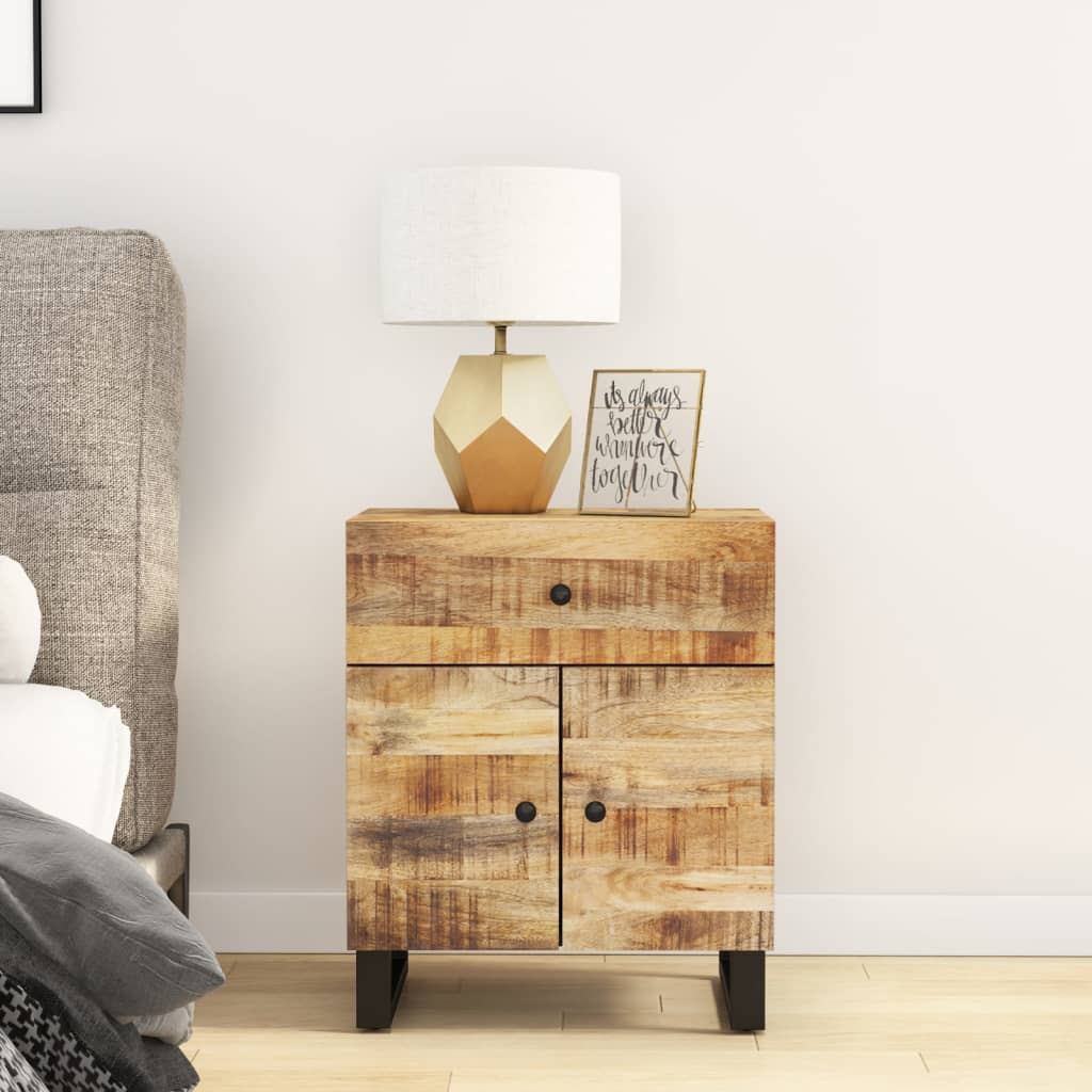 Bedside Table - CARLTON Serifos Nightstand Natural 50cm