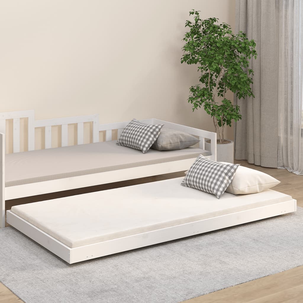 Bedframe White 80x200cm Solid Wood Pine