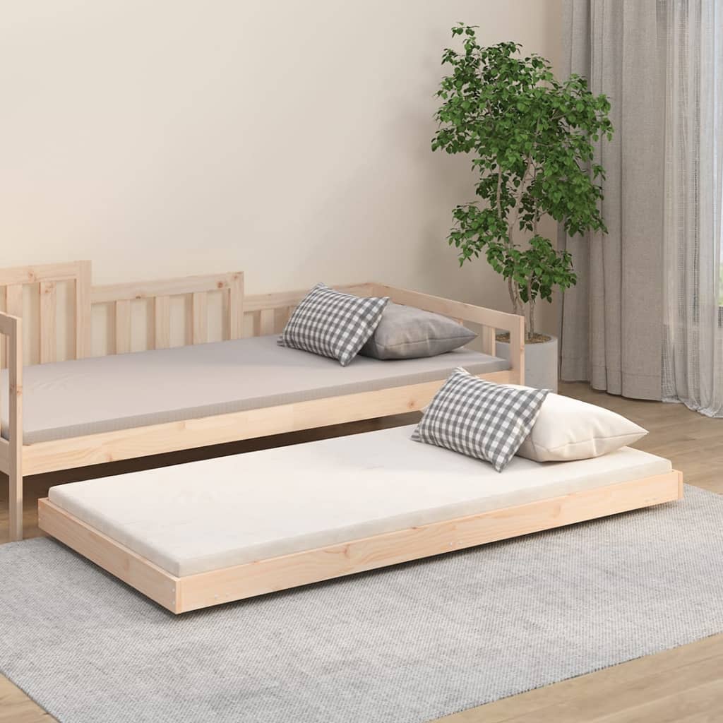 Bed Frame 90x190 cm Single Solid Wood Pine