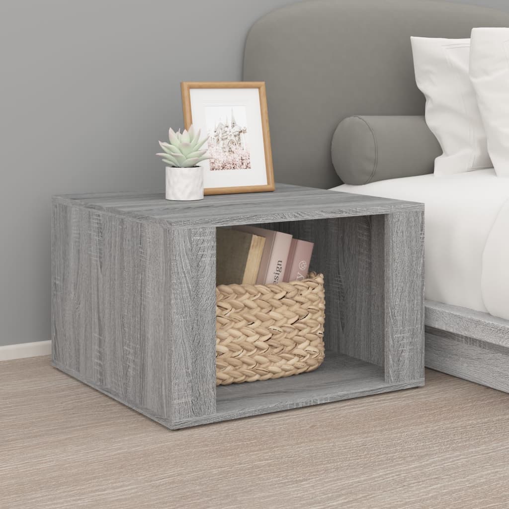 Bedside Table - BERGAMO Nightstand Grey Sonoma 57cm