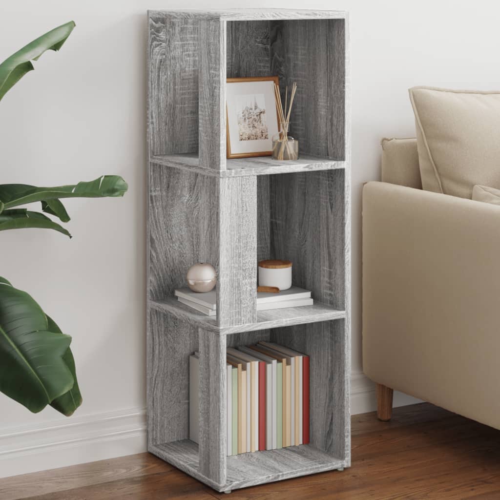 Corner Cabinet Grey Sonoma 33x33x100cm Engineered Wood