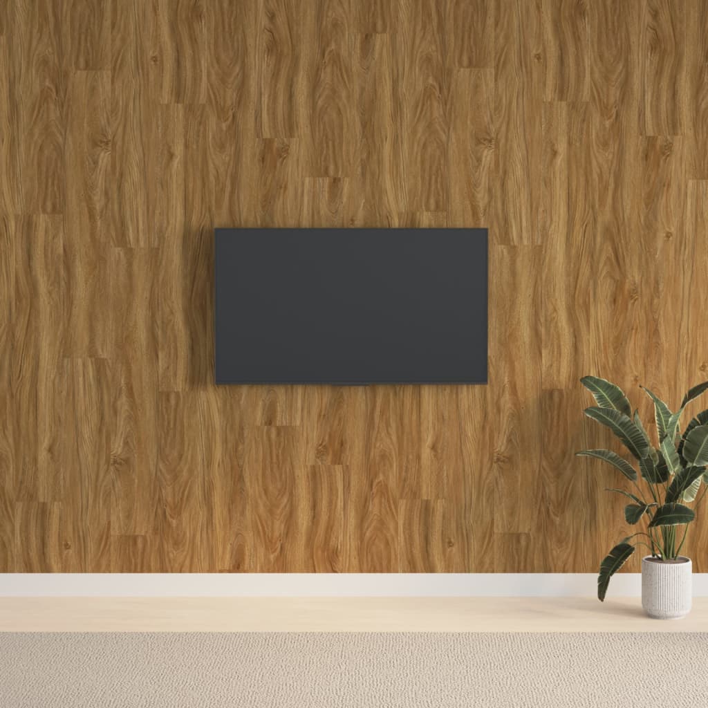 Wall Panels Wood Look Brown PVC 2.06sqm