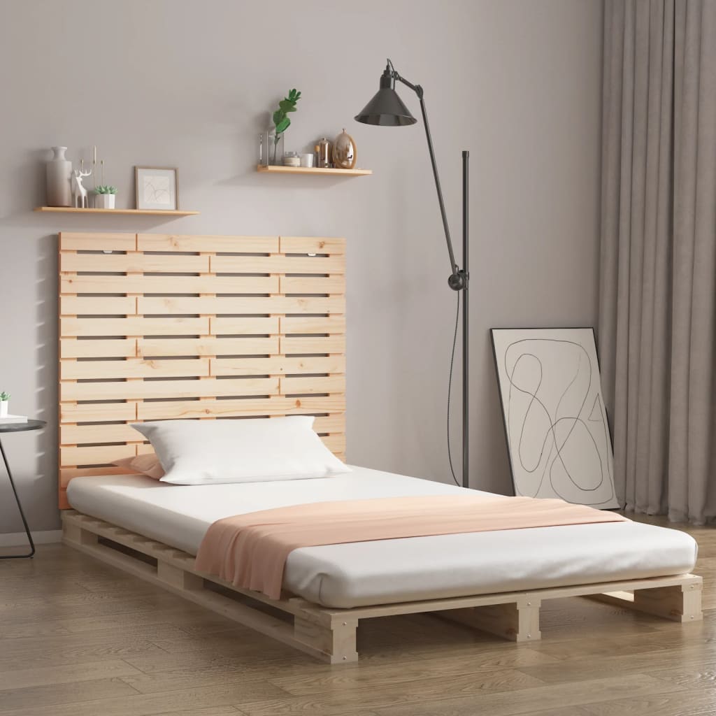 Wall Headboard 96x3x91.5cm Solid Wood Pine