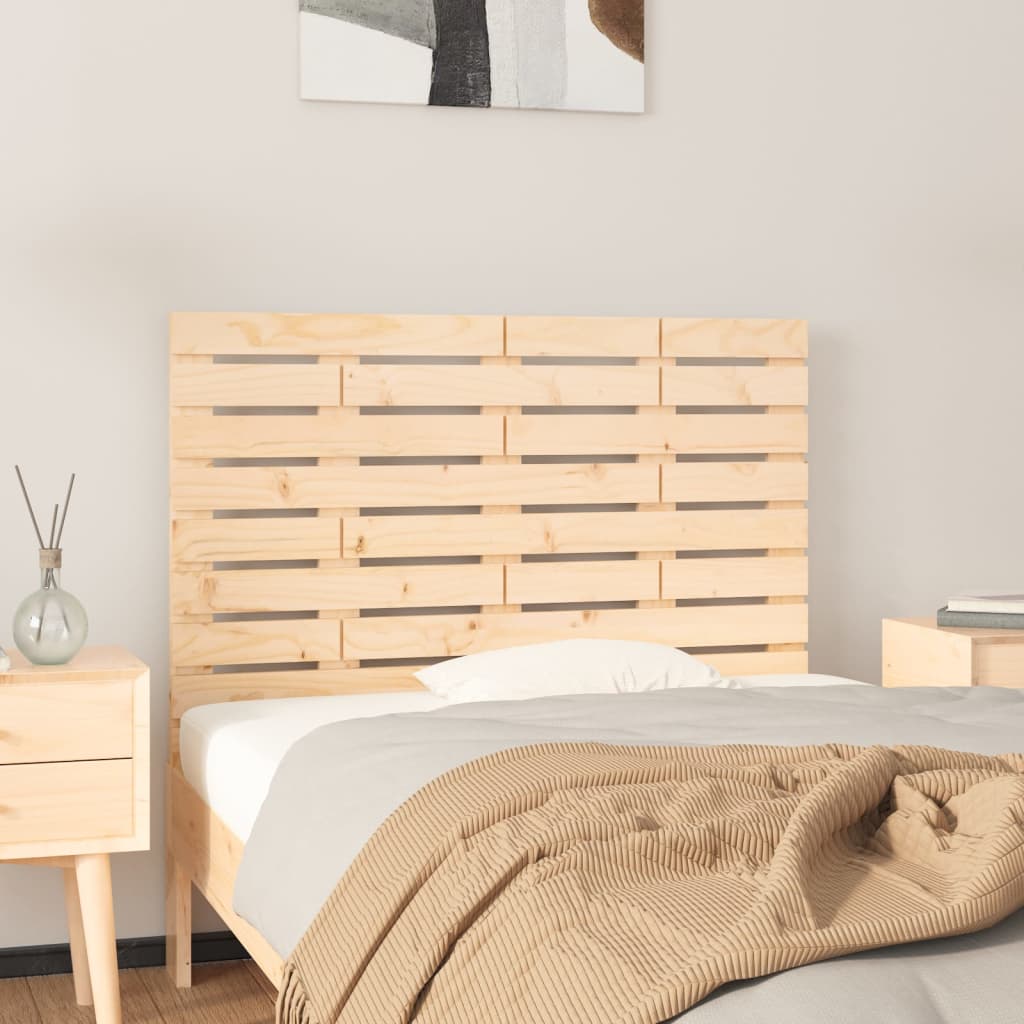 Wall Headboard 81x3x63cm Solid Wood Pine