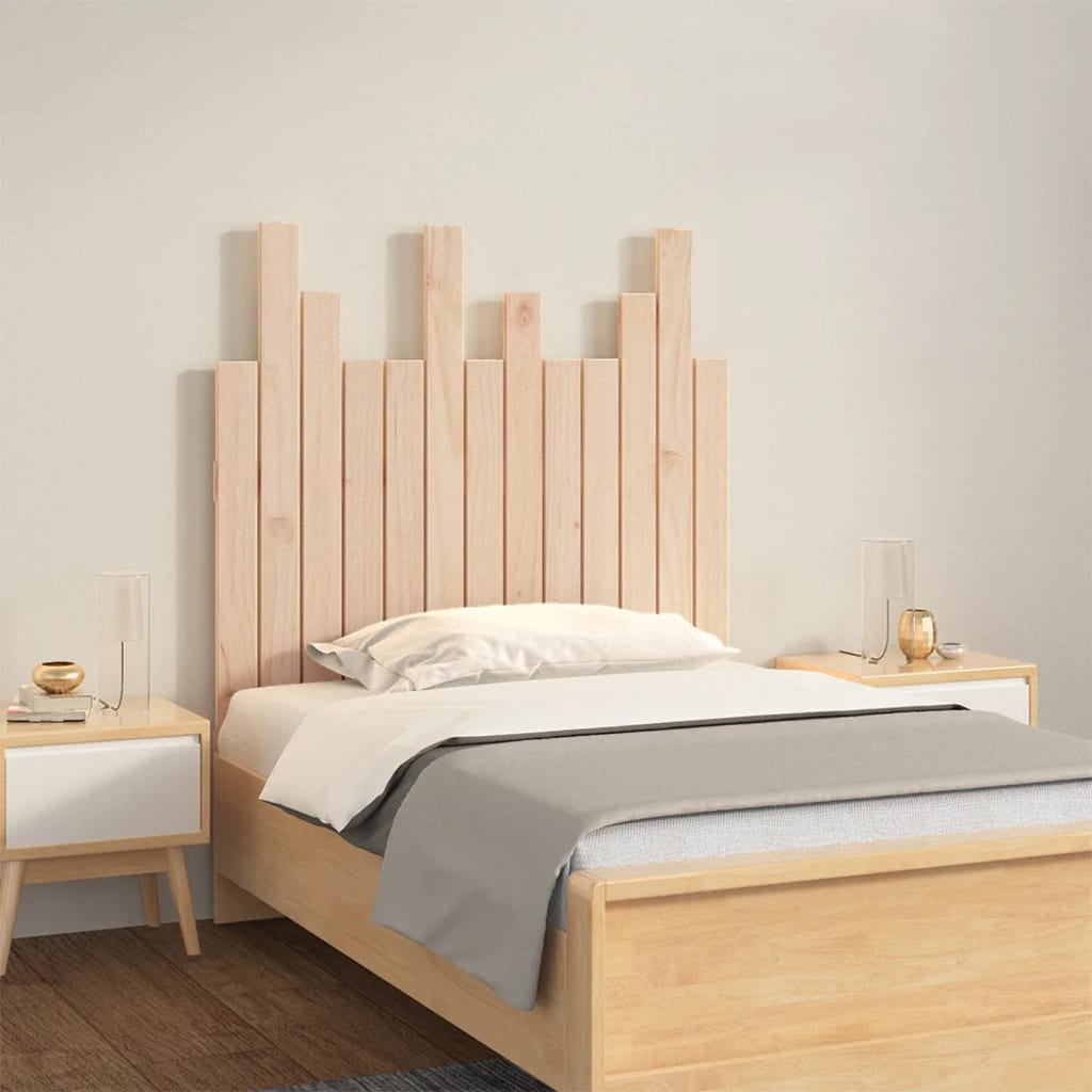 Wall Headboard 82.5x3x80cm Solid Wood Pine