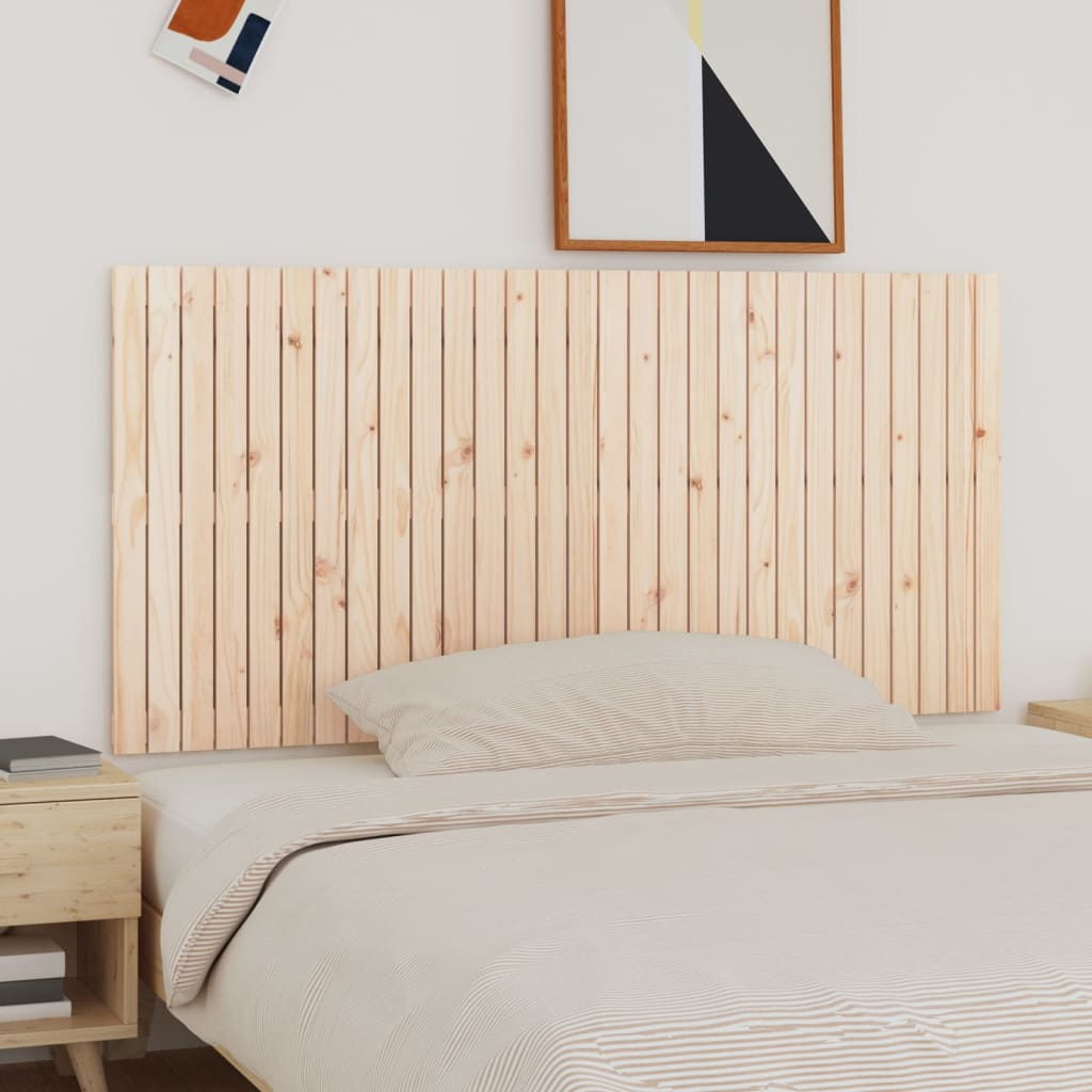 Wall Headboard 185x3x90cm Solid Wood Pine