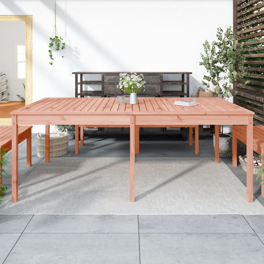 Garden Table 203.5x100x76 cm Solid Wood Douglas