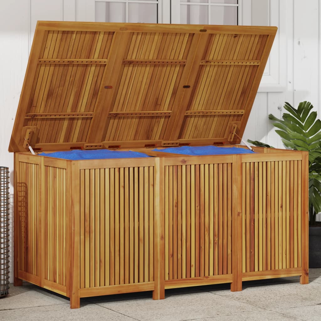 Garden Storage Box 150x80x75 cm Solid Wood Acacia
