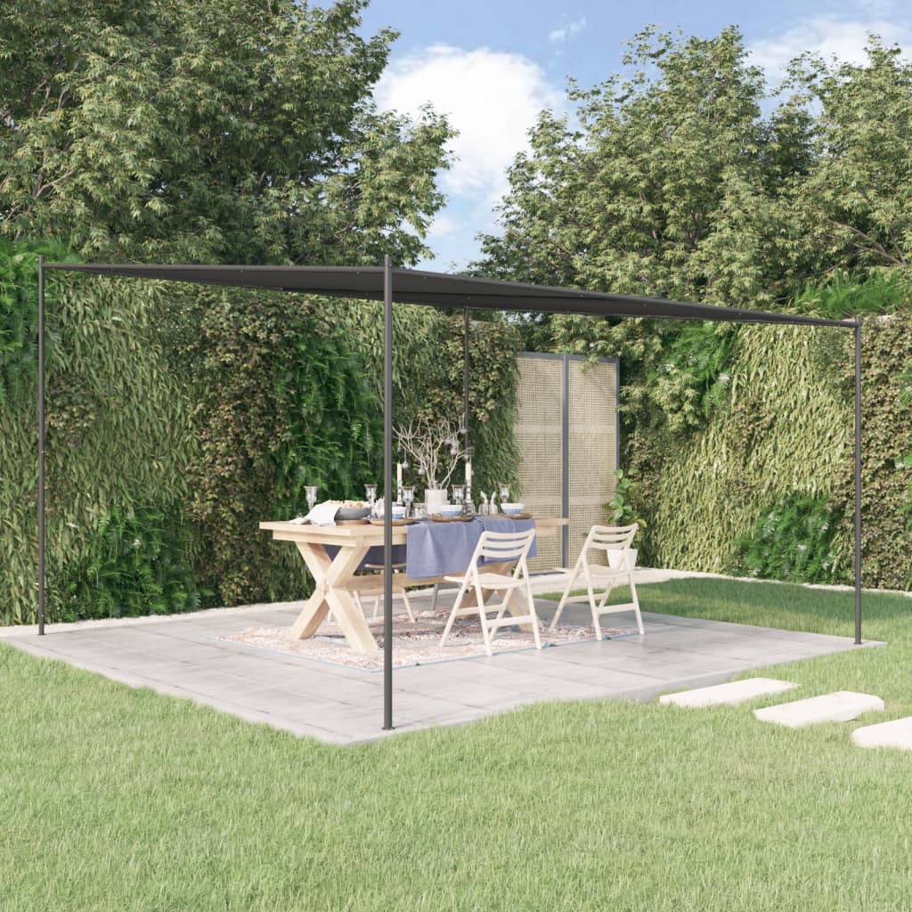 Gazebo Anthracite 4x4 m 180 g/m2 Fabric and Steel