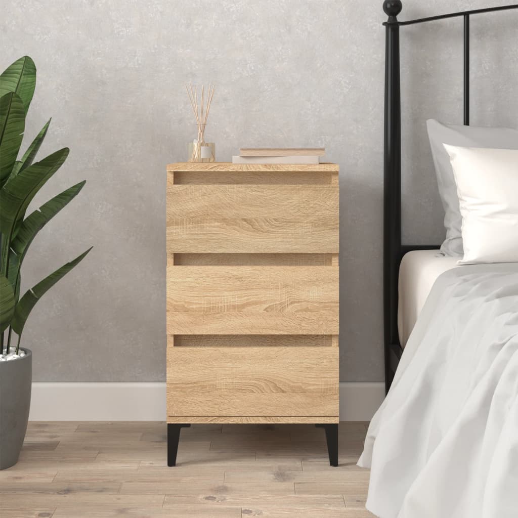 Bedside Table - MONTGOMERY Lou Nightstand Sonoma Oak 40cm