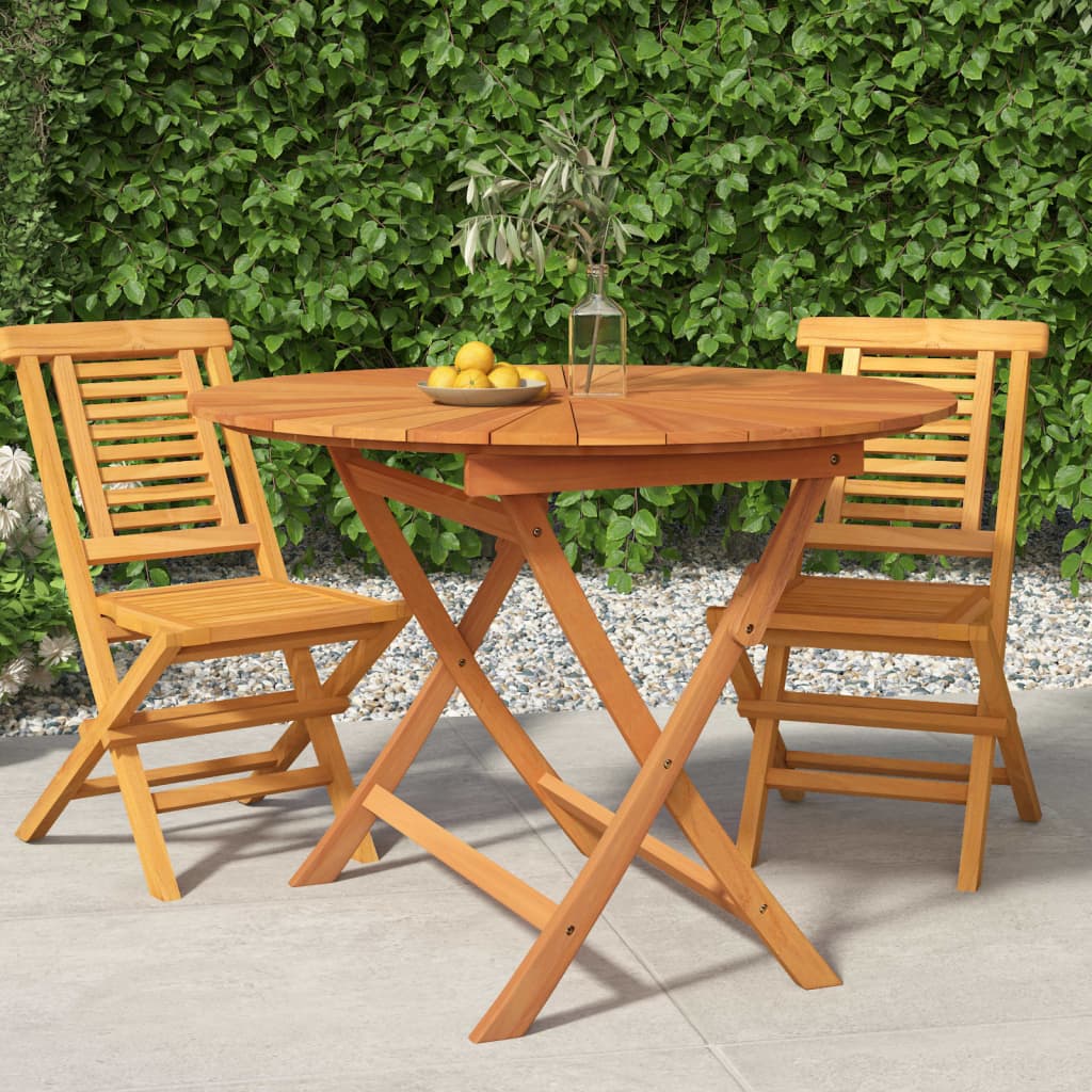 Folding Garden Table Ã ̃ 85x75 cm Solid Wood Teak