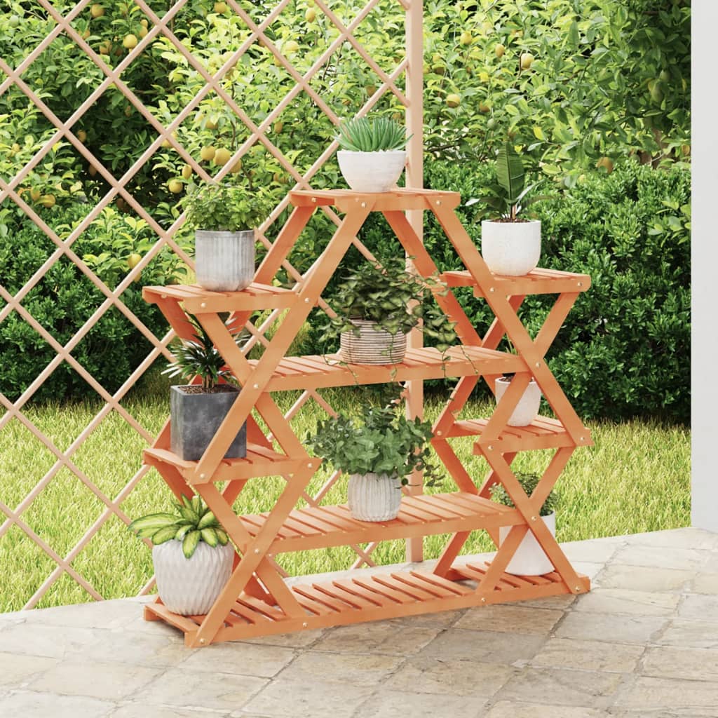 Flower Stand 110x25x105 cm Solid Wood Fir