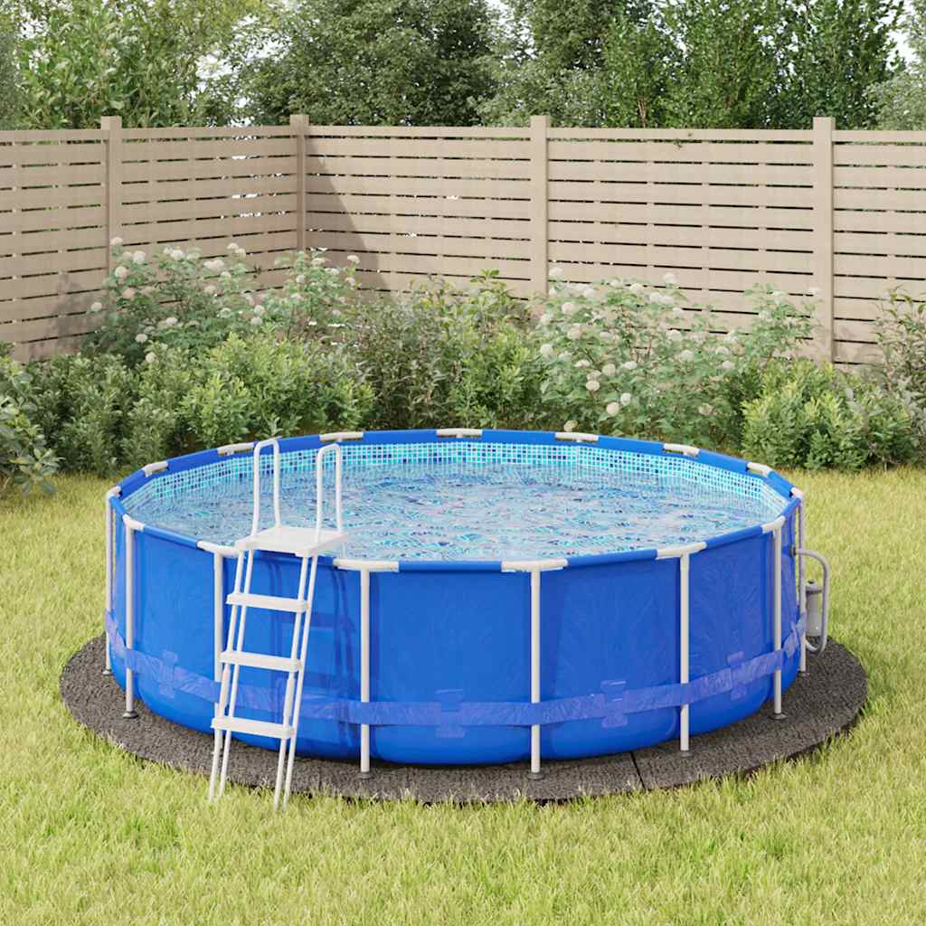 ERORIDG Pool Ground Cloth Light Dia 396 cm Polyester Geotextile - Grey