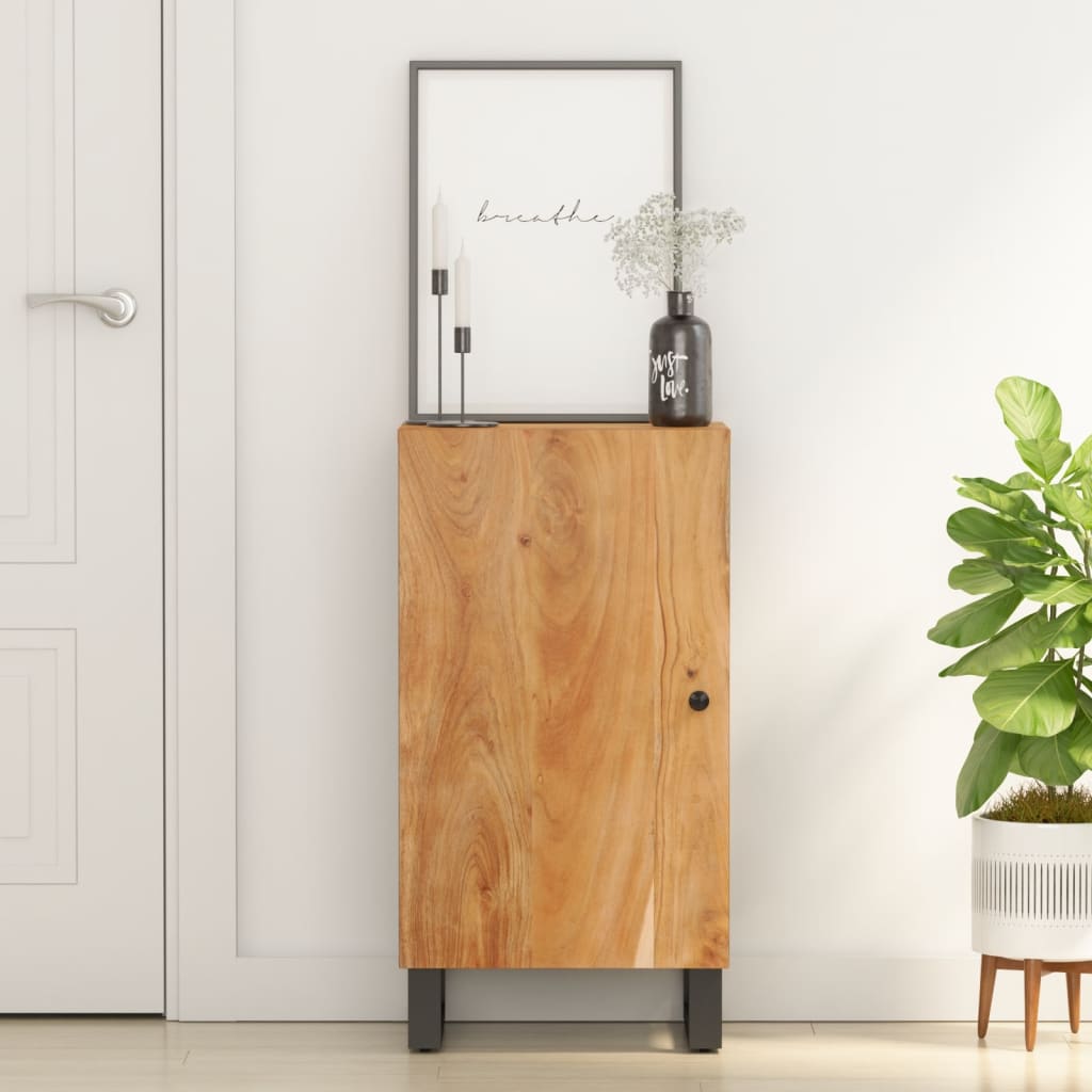 Sideboard with Door 40x31x75cm Solid Wood Acacia
