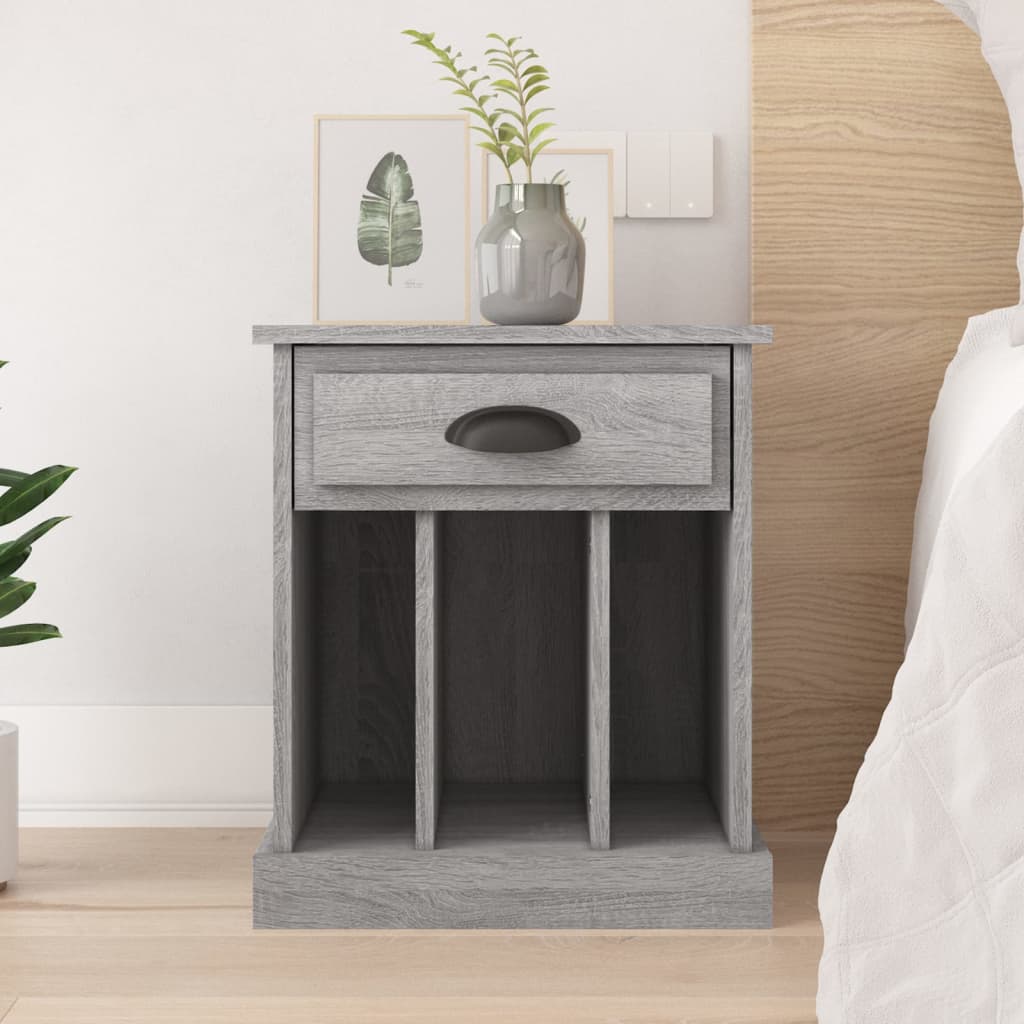 Bedside Table - HONOLULU Nightstand Grey Sonoma 43cm