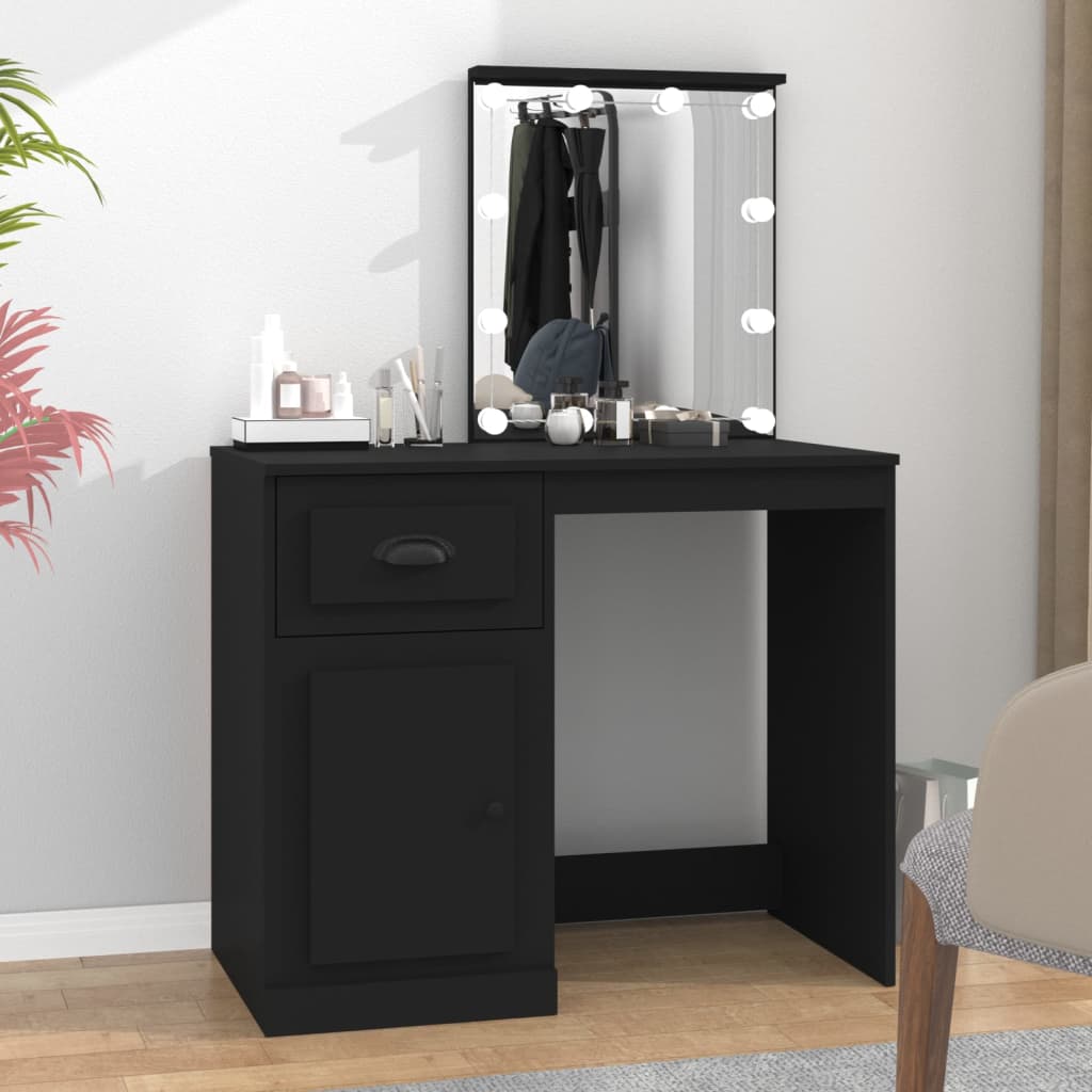 Dressing Table - MARLAS Dresser Black 90cm