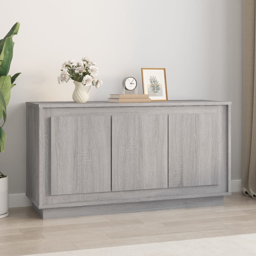 Sideboard Grey Sonoma 102x35x55cm Engineered Wood