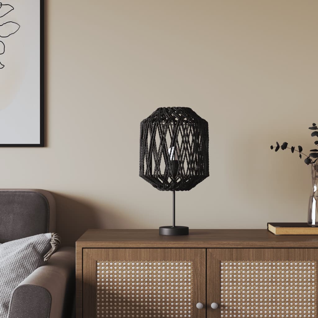 Lamp Shade Black 23x28cm Iron and Paper