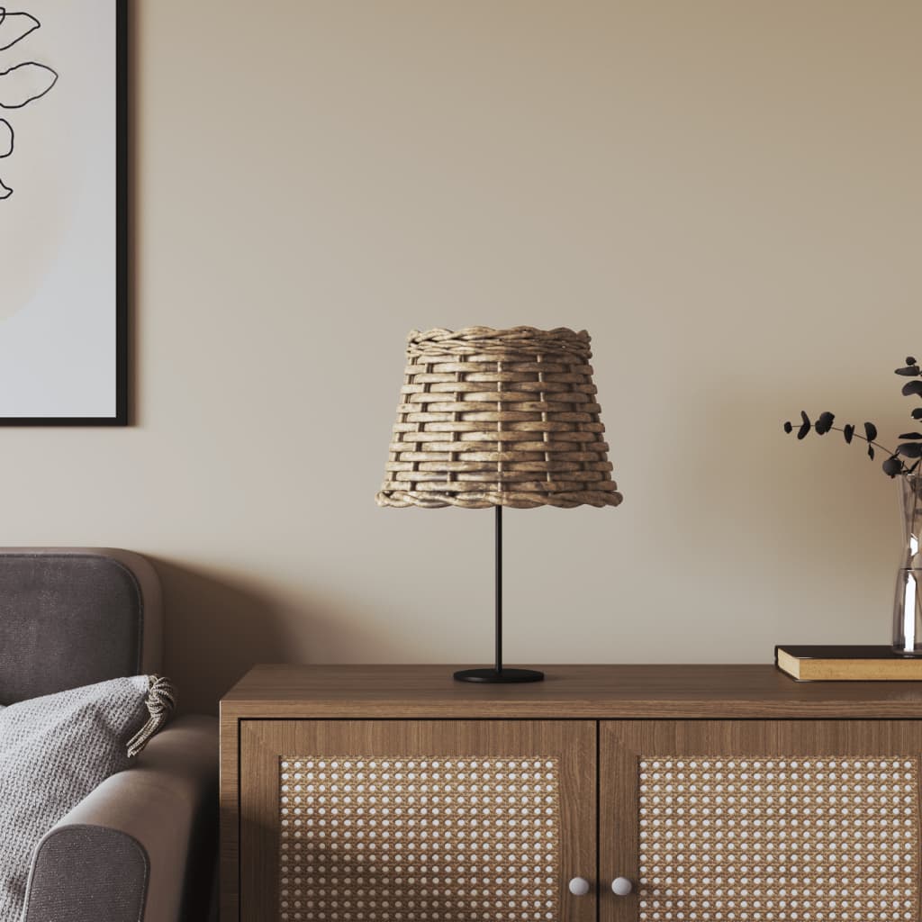 Lamp Shade Brown 20x15cm Wicker