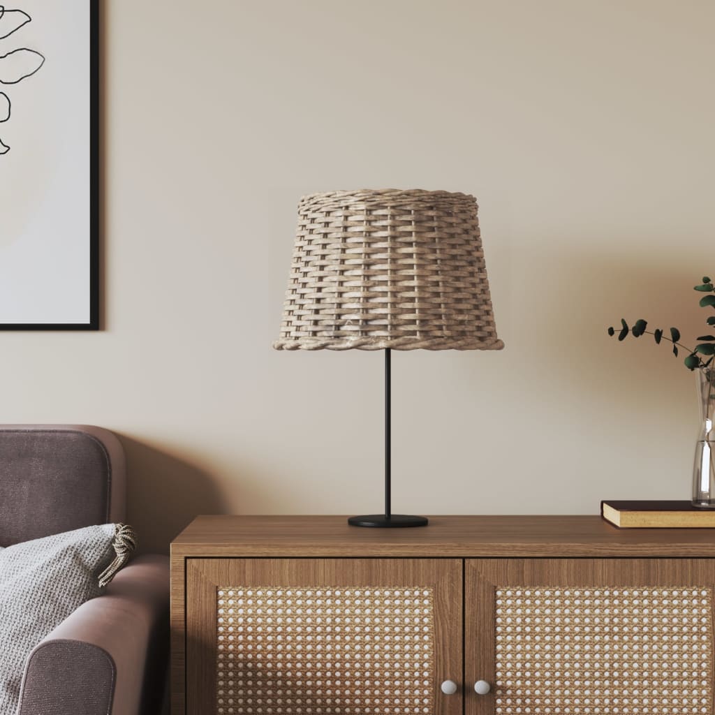 Lamp Shade Brown 40x26cm Wicker