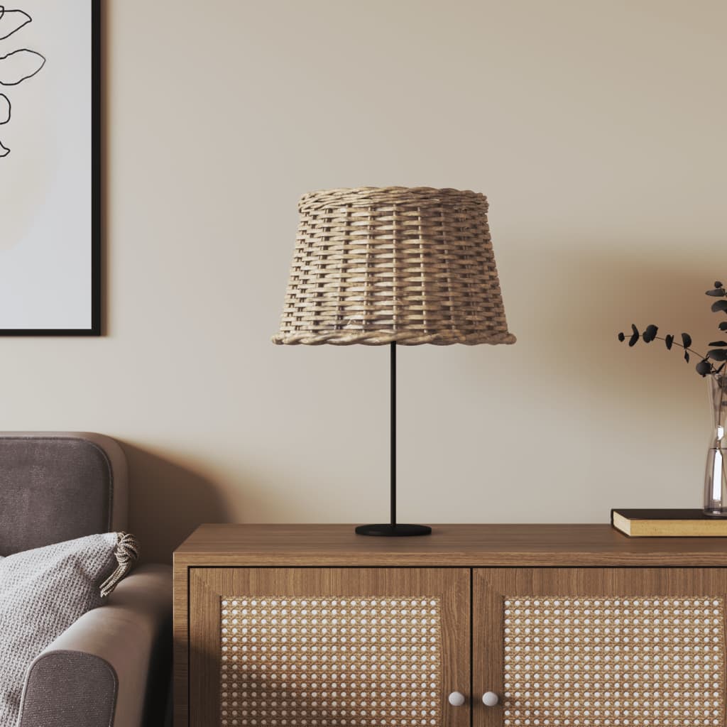 Lamp Shade Brown 45x28cm Wicker