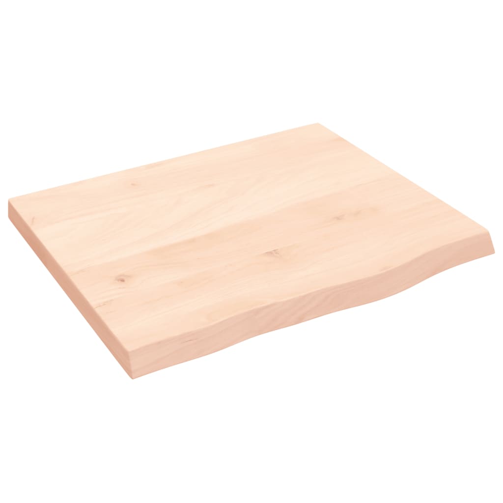 Wall Shelf 60x50x4 cm Untreated Solid Wood Oak