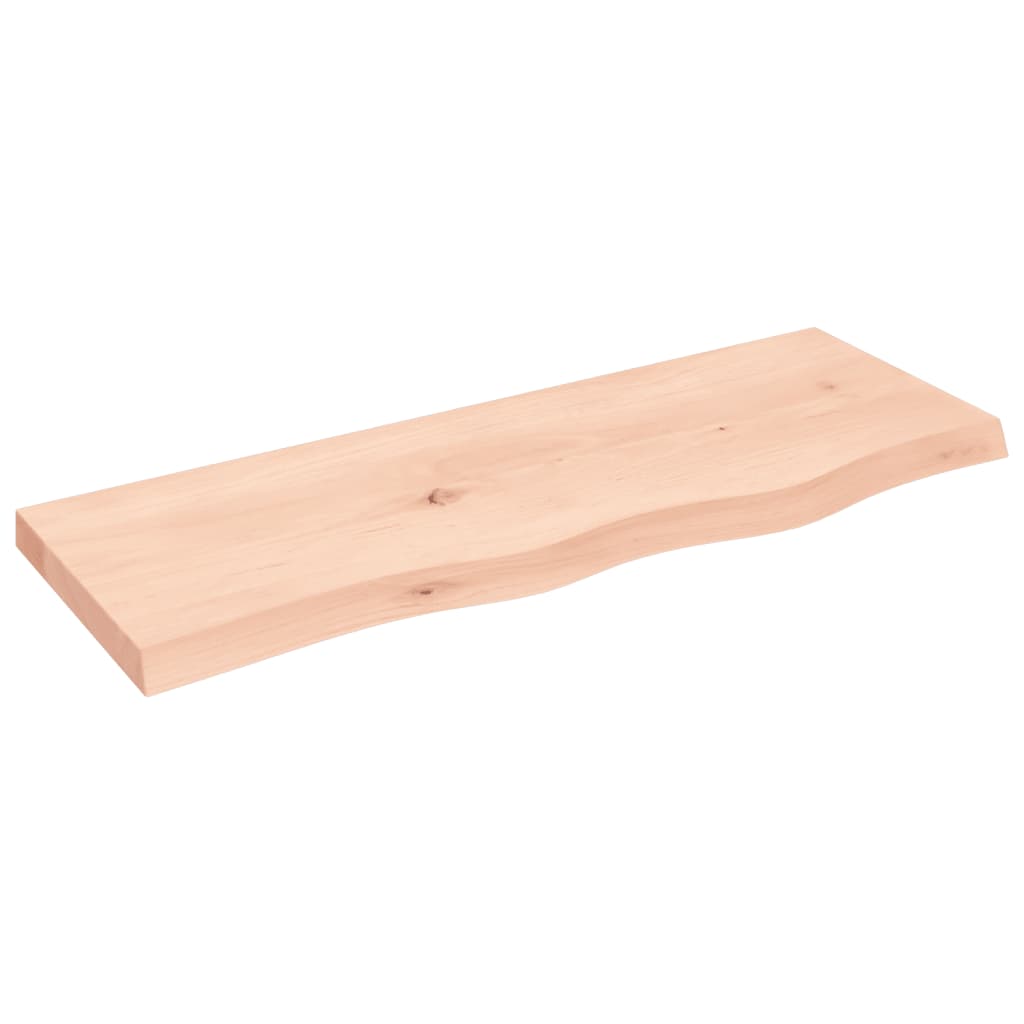 Wall Shelf 80x30x4 cm Untreated Solid Wood Oak