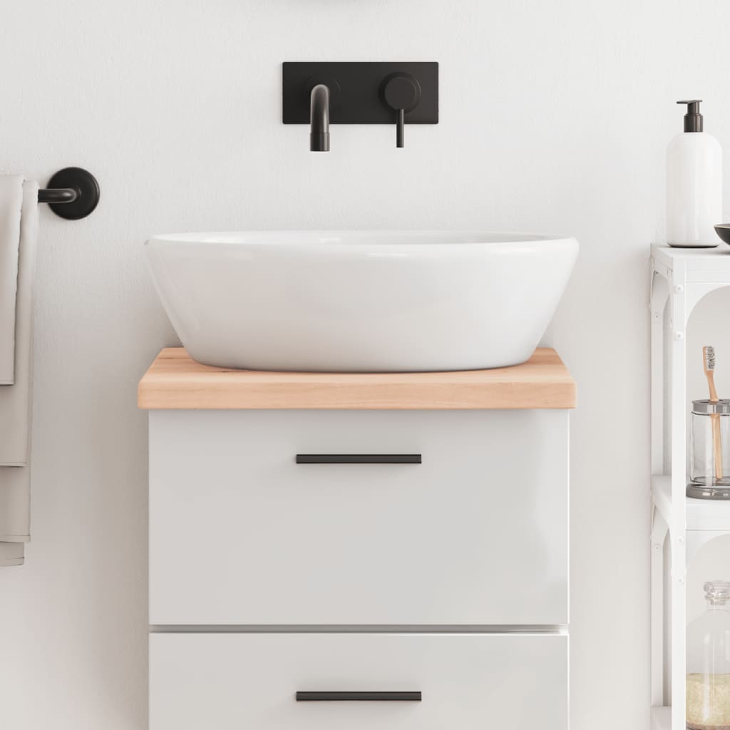 Bathroom Countertop 40x60x4 cm Untreated Solid Wood