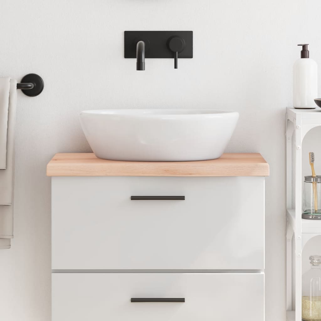 Bathroom Countertop 60x30x4 cm Untreated Solid Wood