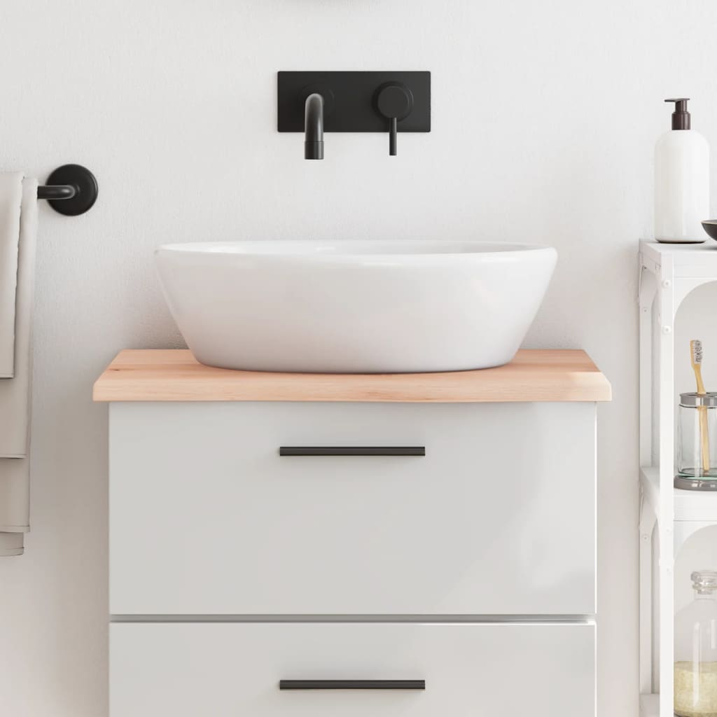 Bathroom Countertop 60x50x2 cm Untreated Solid Wood