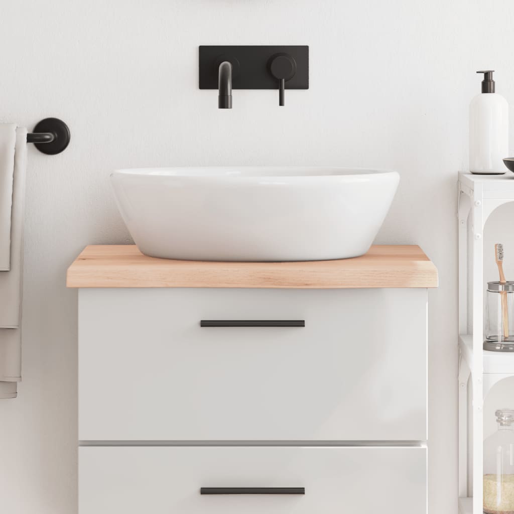 Bathroom Countertop 60x60x4 cm Untreated Solid Wood