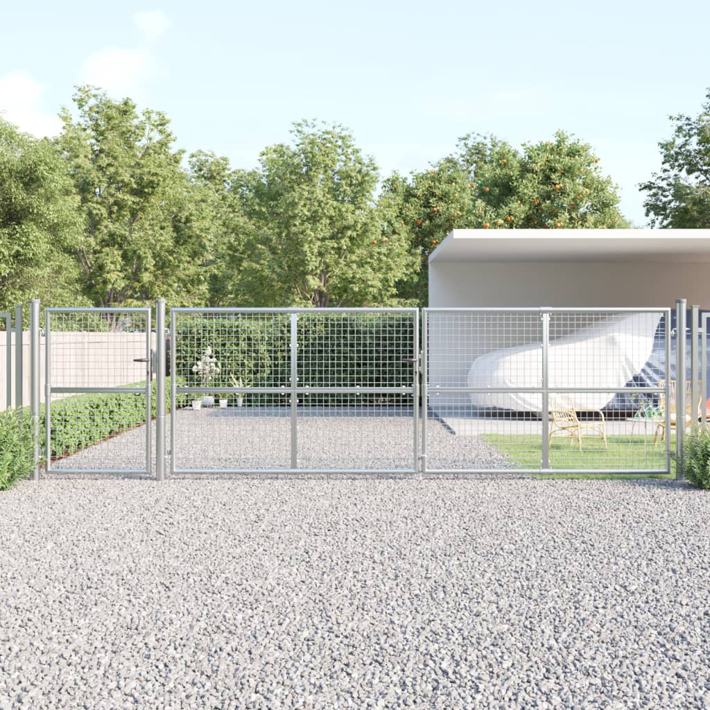 Mesh Garden Gate Silver 500x175cm Galvanised Steel