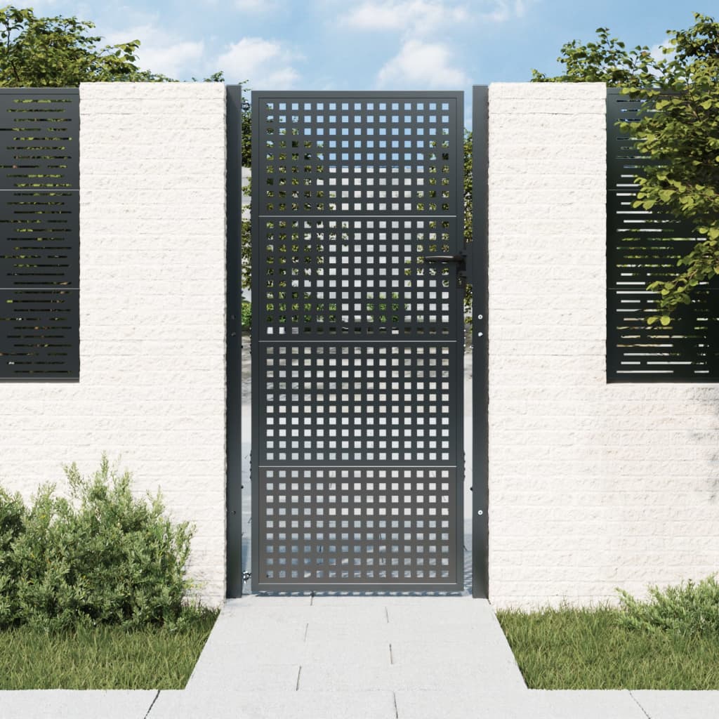 Garden Gate Anthracite 105x250 cm Steel