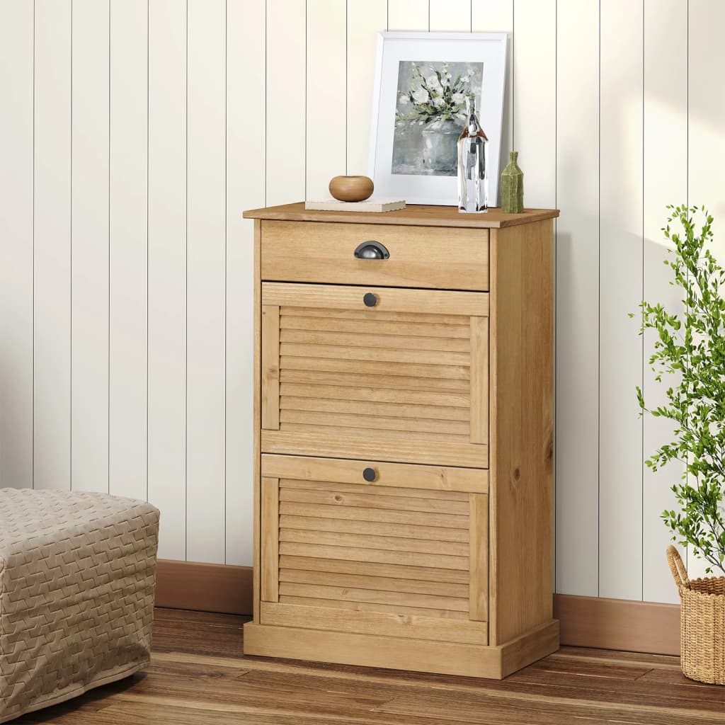 Shoe Cabinet VIGO 60x35x96cm Solid Wood Pine
