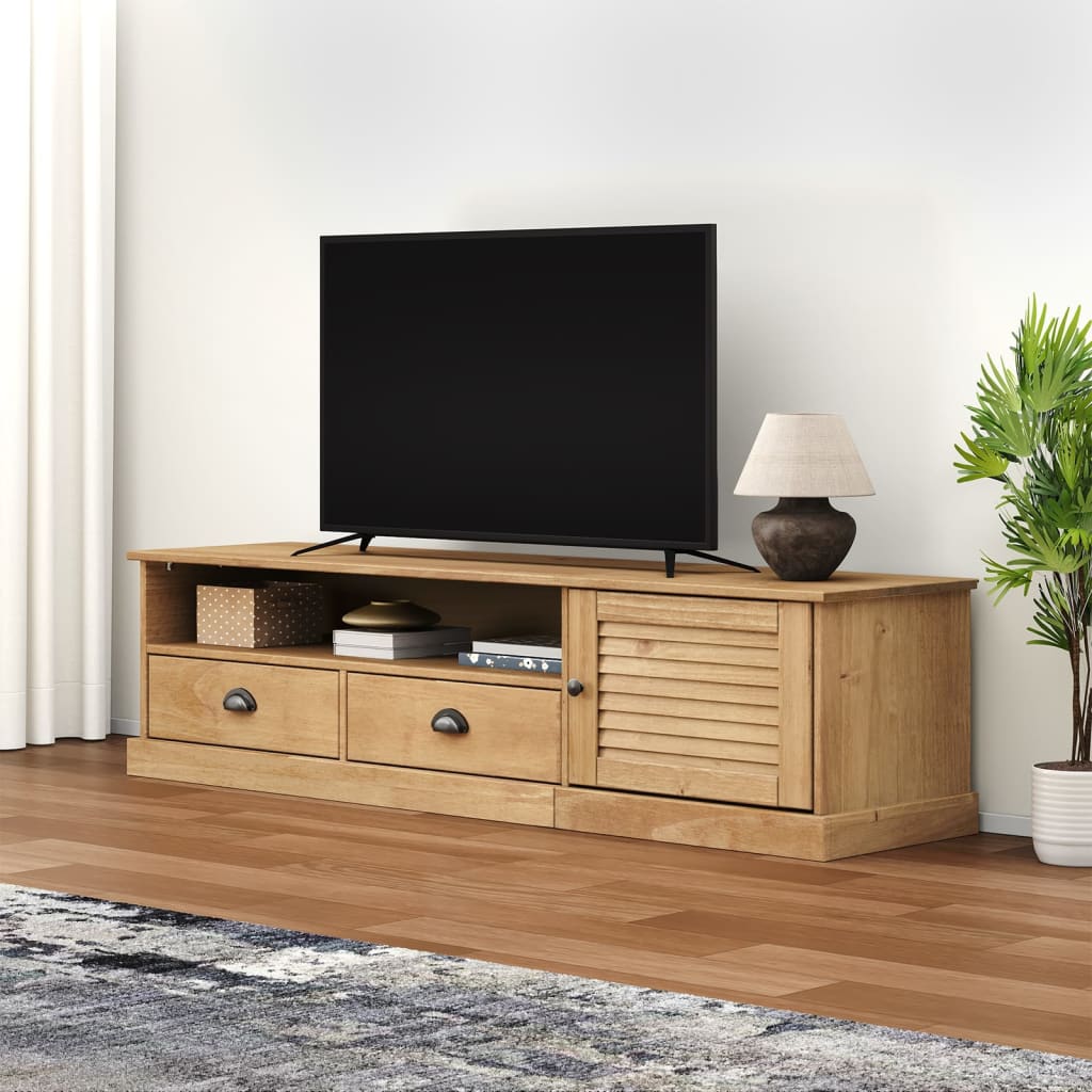 TV Cabinet VIGO 156x40x40cm Solid Wood Pine