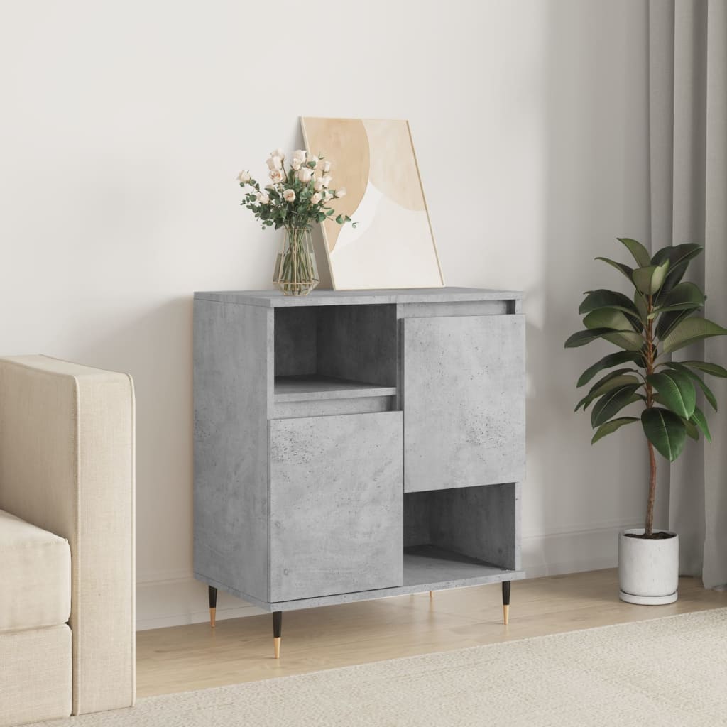 Sideboard Concrete Grey 60x35x70 cm Engineered Wood