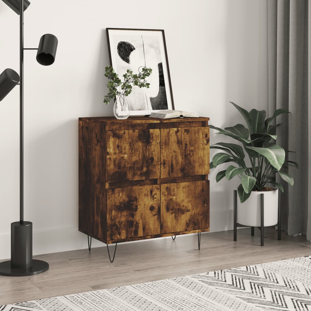 Sideboard Smoked Oak 60x35x70 cm Engineered Wood