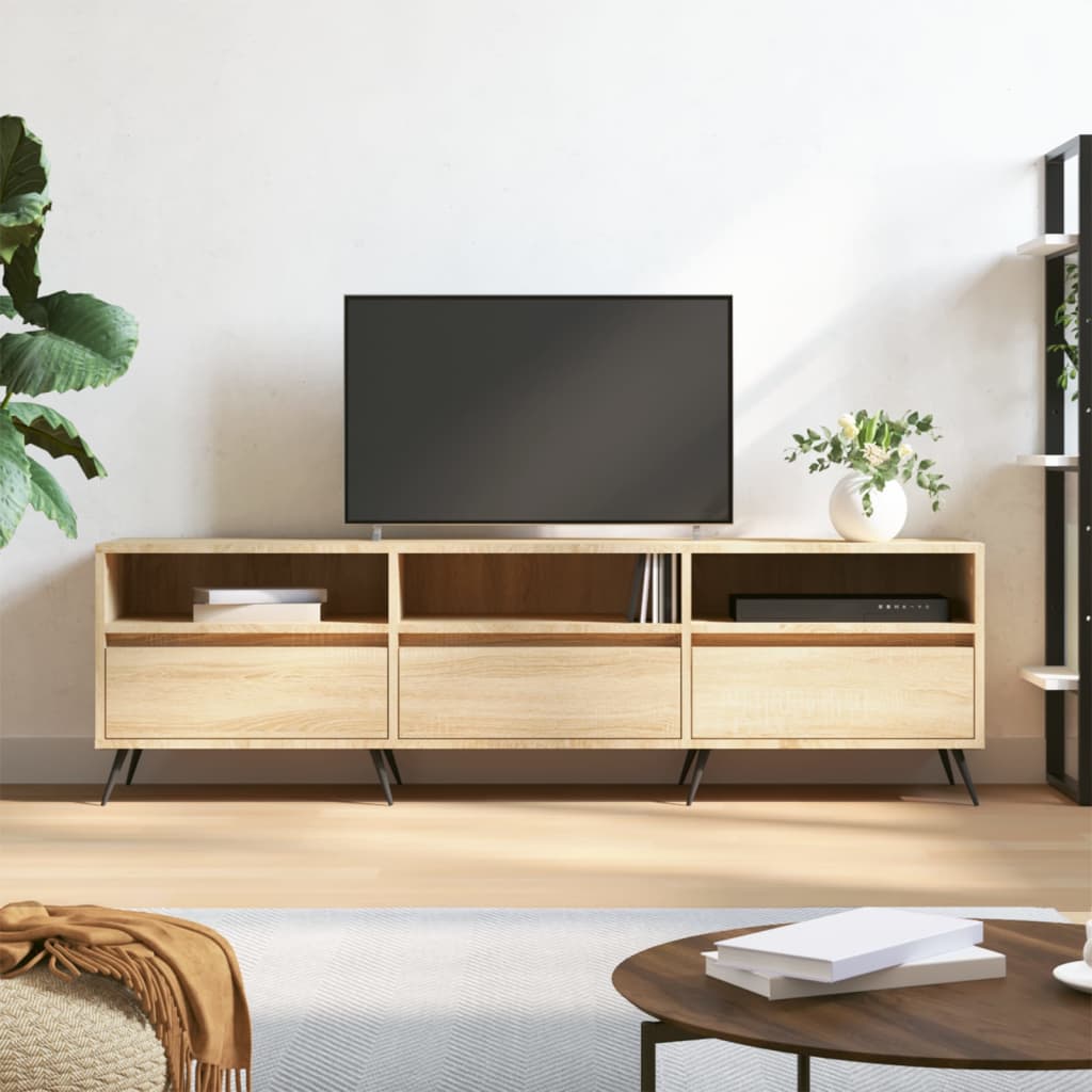 TV Cabinet Sonoma Oak 150x30x44.5 cm Engineered Wood
