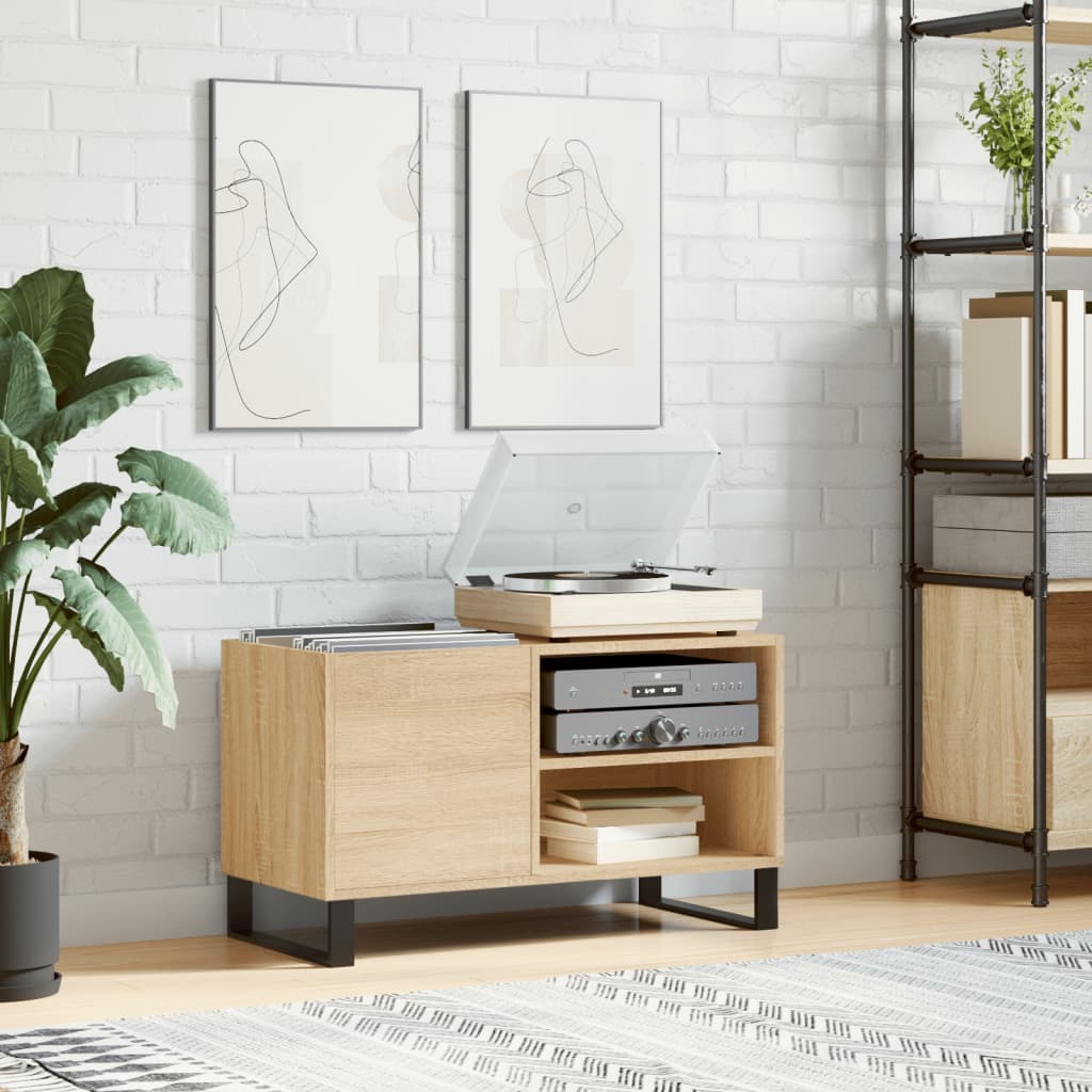 Record Cabinet Sonoma Oak 85x38x48cm Engineered Wood