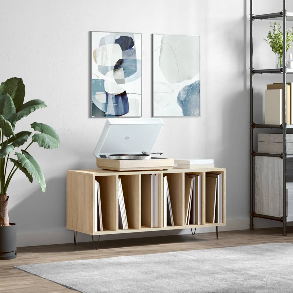 Record Cabinet Sonoma Oak 100x38x48cm Engineered Wood